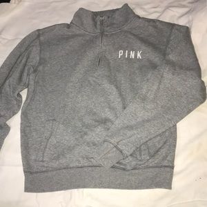 Gray VS 3/4 zip sweat shirt